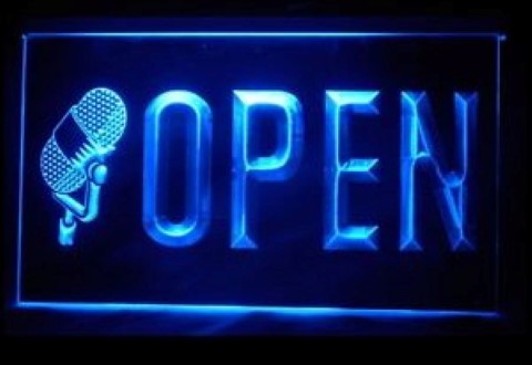 OPEN Studio On The Air Recording LED Neon Sign